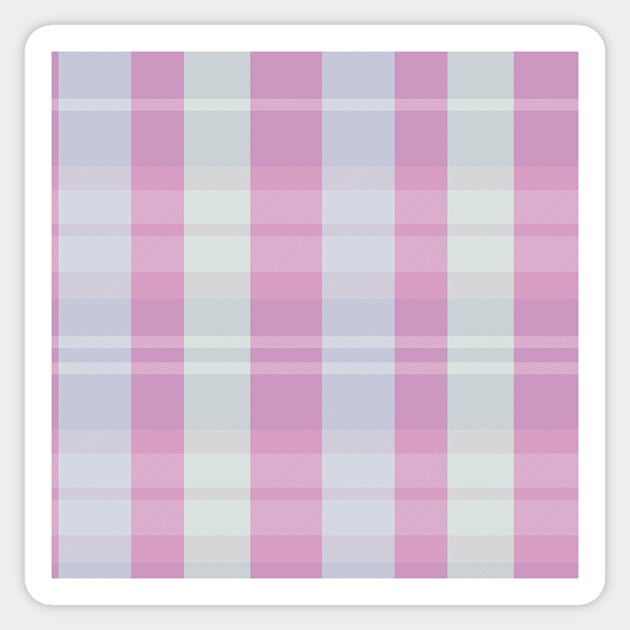 Pastel Aesthetic Evander 2 Hand Drawn Textured Plaid Pattern Sticker by GenAumonier